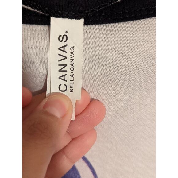 LookHUMAN The Moon Has Phases Bisexuality Does Not Long Sleeve Baseball Tee L - Picture 6 of 8